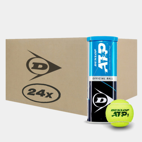 Caja de Pelotas de Tenis – Dunlop ATP (24 Tarros)