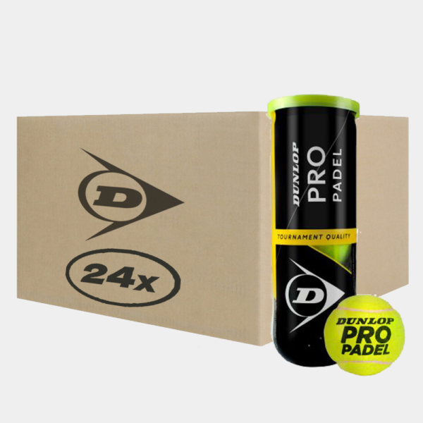 Caja de Pelotas – Dunlop Pro Padel (24 Tarros)