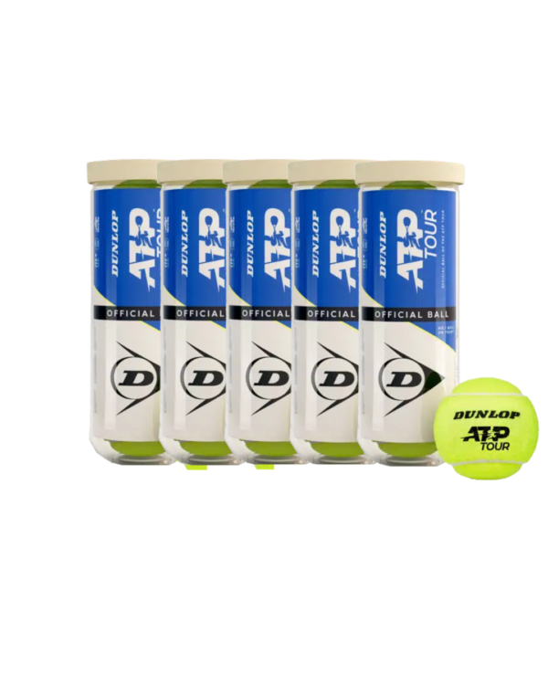 Pelota Dunlop ATP TOUR - Pack 5 Tarros