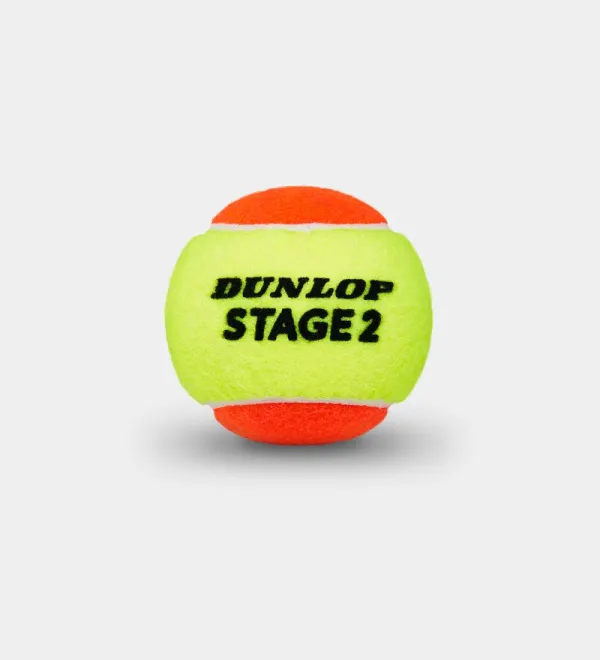 Tarro Plástico Pelota Dunlop Stage 2 Orange x3 - Imagen 2